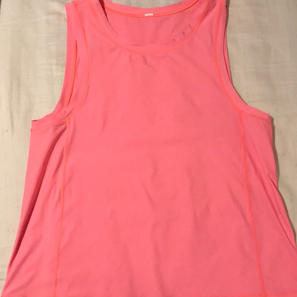 Pink Lululemon loose fit muscle tank